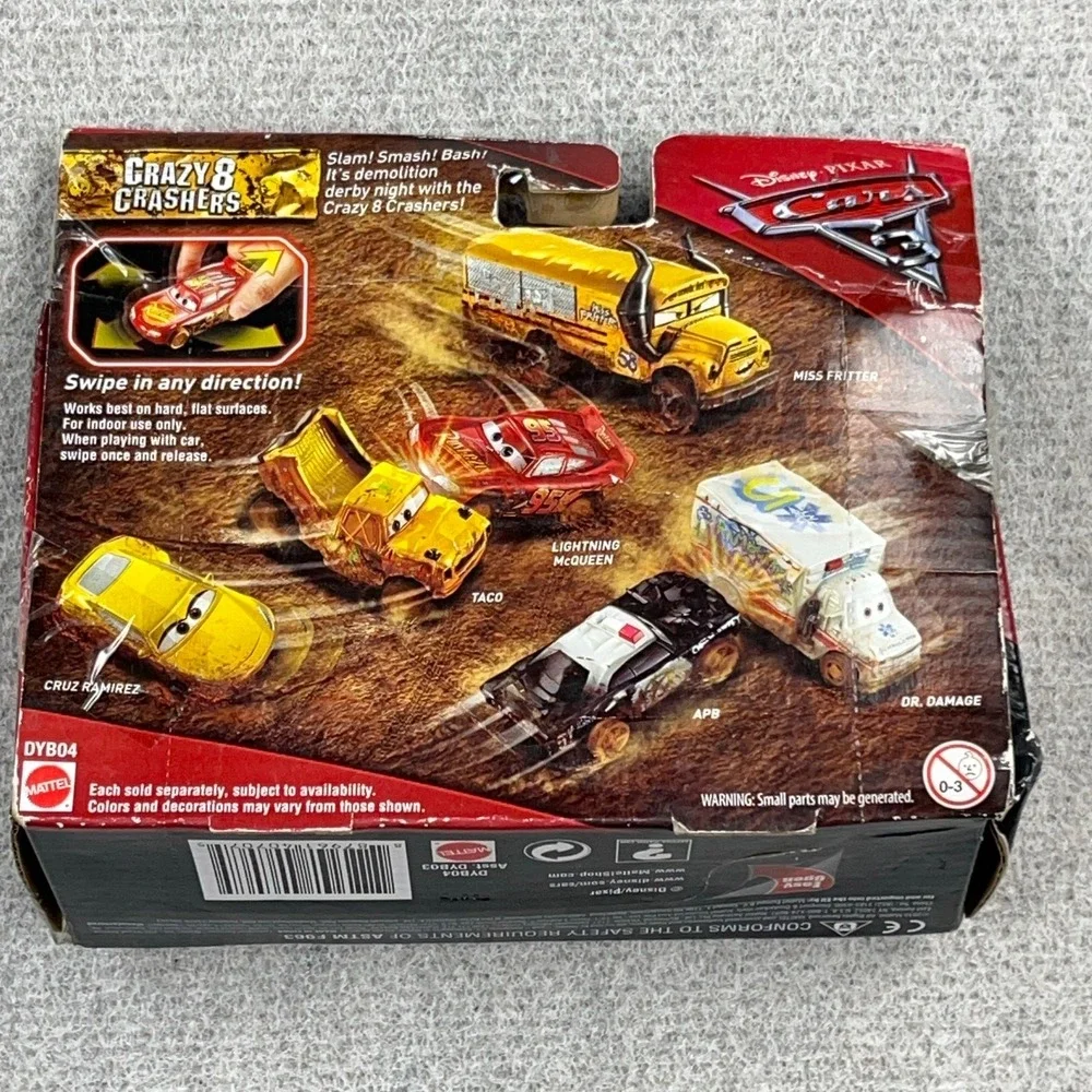 Disney Pixar Lightning McQueen Cars 3 Crazy 8 Crashers New Kids Toy Gift